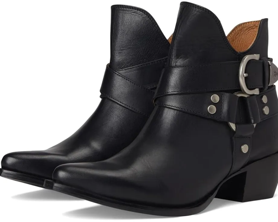 Frye Sacha Multi Strap Bootie Black