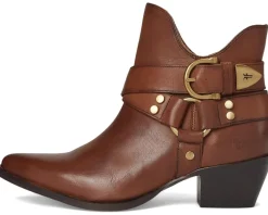 Frye Sacha Multi Strap Bootie Caramel Discount