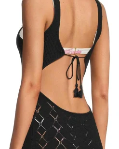 L*Space Saffron Cover Up Dress Black Best