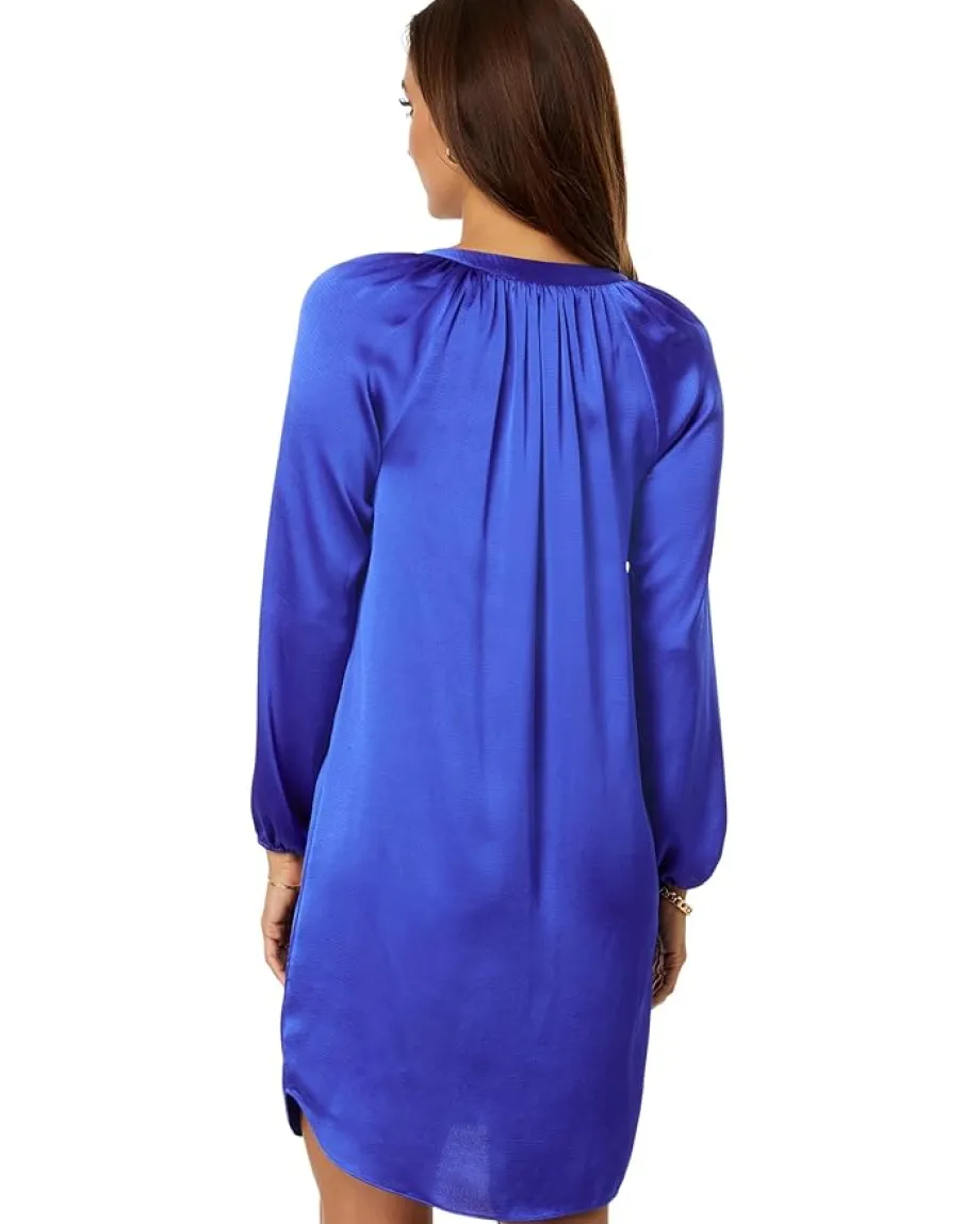Lilly Pulitzer Saige Long Sleeve Dress Alba Blue Best