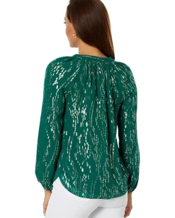 Women Lilly Pulitzer Saige Long Sleeve Silk Top