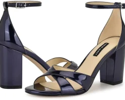 Nine West Saile Navy Mirror Metallic