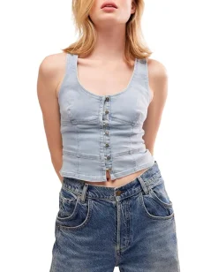 Women Free People Sally Corset Top Denim