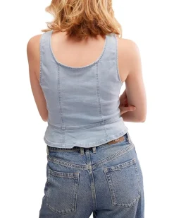 Women Free People Sally Corset Top Denim