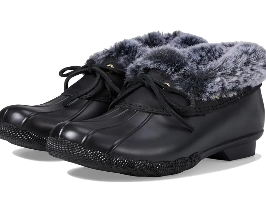 Sperry Saltwater 1-Eye Cozy Black/Black Hot