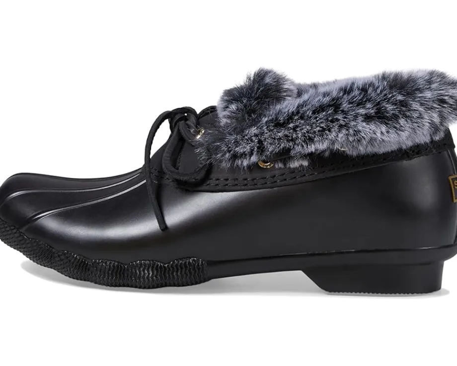 Sperry Saltwater 1-Eye Cozy Black/Black Hot