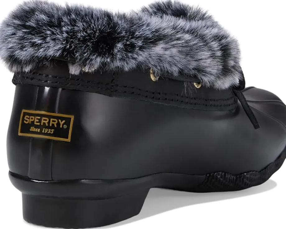 Sperry Saltwater 1-Eye Cozy Black/Black Hot