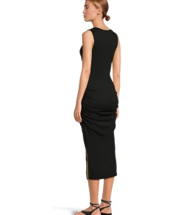 Women Michael Stars Samira Tank Henley Midi Dress