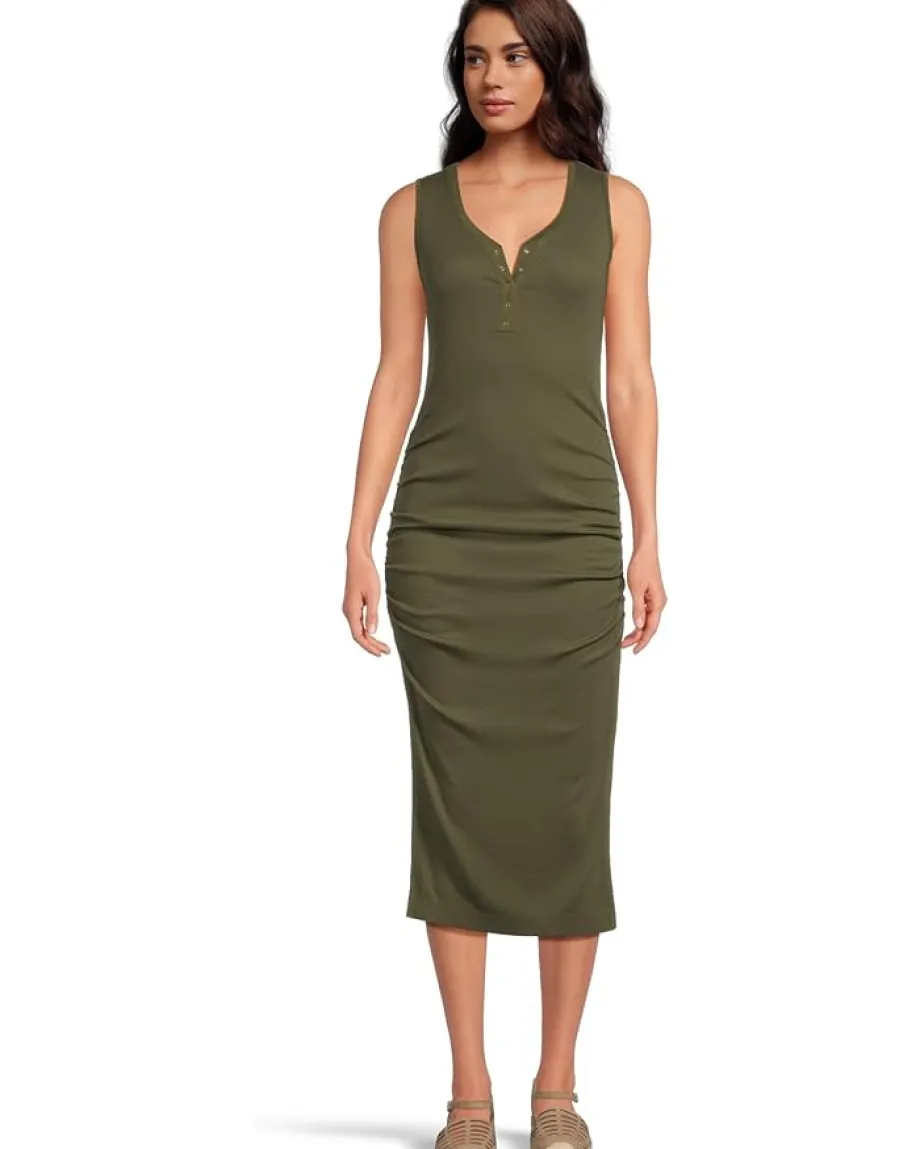Michael Stars Samira Tank Henley Midi Dress Topiary Online