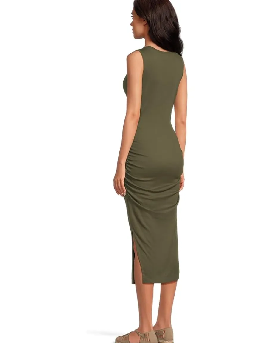 Michael Stars Samira Tank Henley Midi Dress Topiary Online