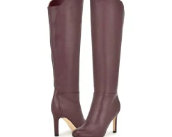 Nine West Sancha Dark Red Leather Clearance