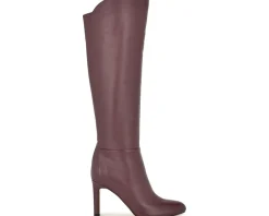 Nine West Sancha Dark Red Leather Clearance