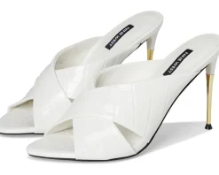 Nine West Sancie White Croco Discount