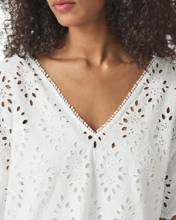 Splendid Sandro Eyelet Dress White Best