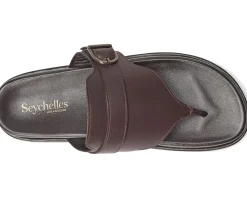 Seychelles Santa Cruz Leather Sandals Dark Brown Best