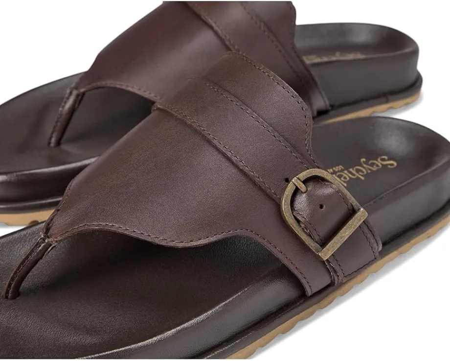Seychelles Santa Cruz Leather Sandals Dark Brown Best