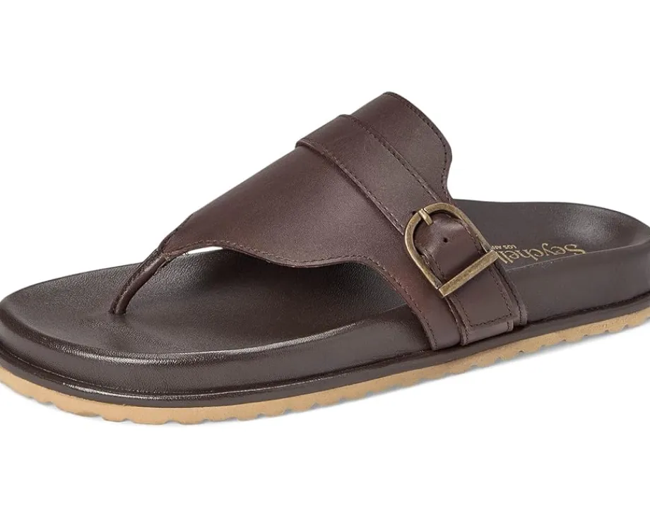 Seychelles Santa Cruz Leather Sandals Dark Brown Best