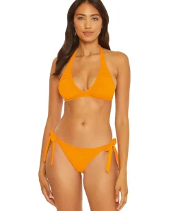 BECCA Santorini Nylah Shirred Tie Side Orange Burst Best
