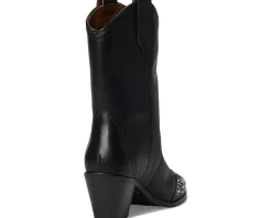 Frye Sara Wingtip Stud Black Discount