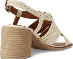 Women Lucky Brand Sasina Cut Out Heeled Sandals