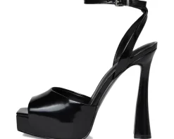 Steve Madden Sass Black Leather Clearance
