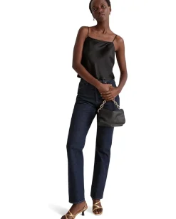 Madewell Satin Square-Neck Cami True Black Online