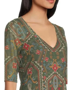 Johnny Was Sayler Mesh Midi Dress Skylar Bloom Sale