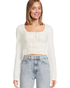 Women Free People Scarlet Smocked Long Sleeve