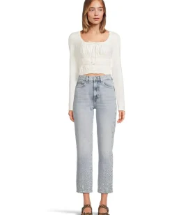 Women Free People Scarlet Smocked Long Sleeve