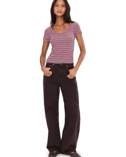 Madewell Scoop Neck Brightside Tee Henna Outlet