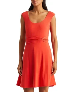 Women Lauren Ralph Lauren Scoop Neck Jersey Dress