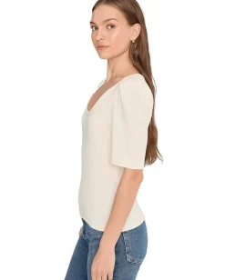 Madewell Scoop Neck Puff Tee Vintage Ivory Discount