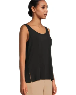 Eileen Fisher Scoop Neck Tank Black New