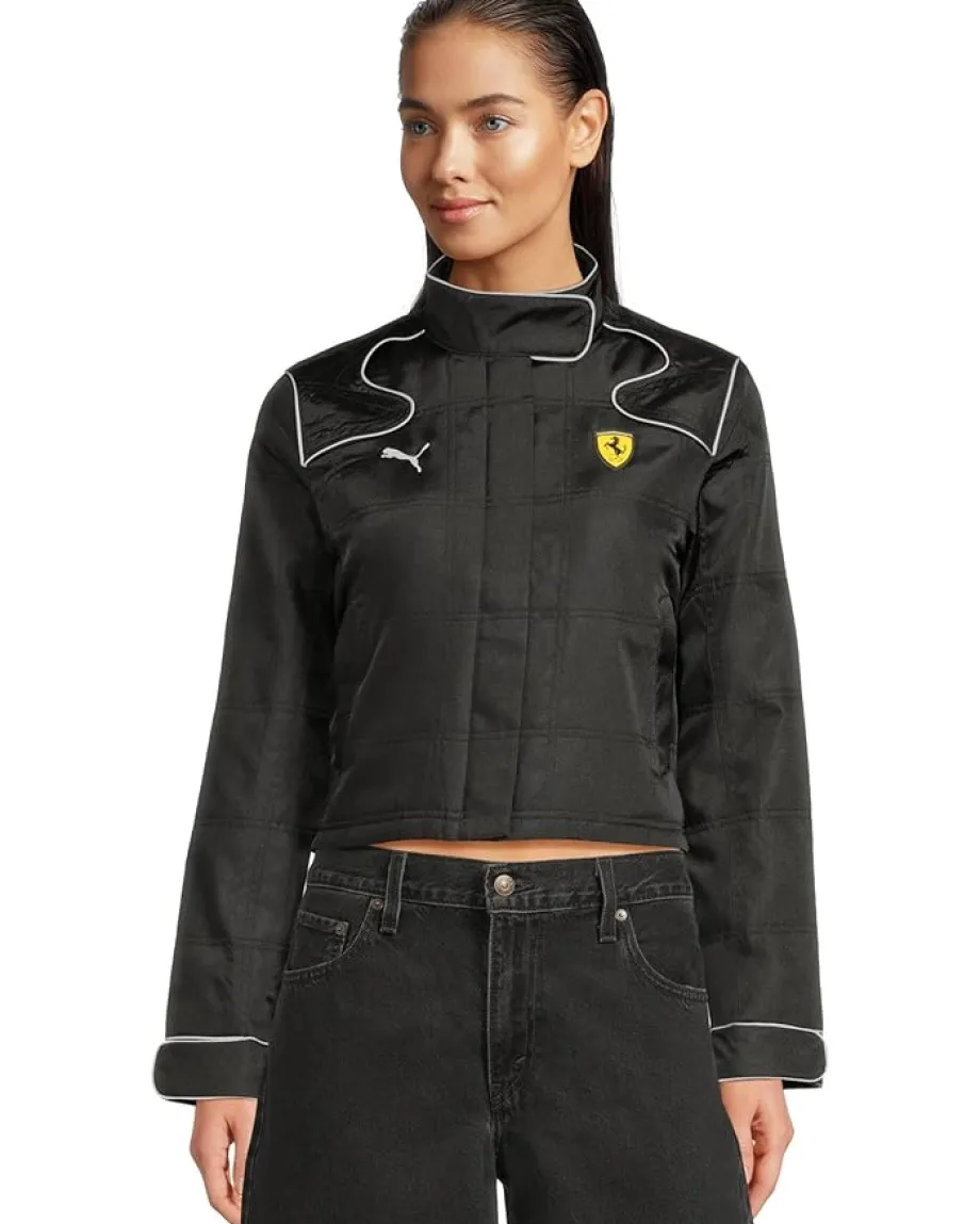 PUMA Scuderia Ferrari Premium Racing Jacket Puma Black Outlet