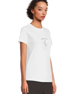 PUMA Scuderia Ferrari Tonal Shield T-shirt Puma White