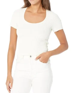 Madewell Sculpt Ottoman Tee Bright Ivory Best