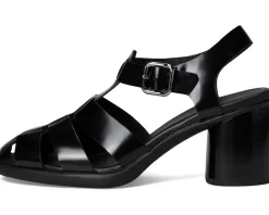 ECCO Sculpted 55 Luxe Fisherman Heel Sandal Black Hot