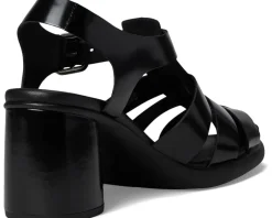 ECCO Sculpted 55 Luxe Fisherman Heel Sandal Black Hot