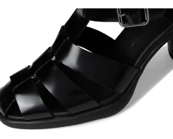 ECCO Sculpted 55 Luxe Fisherman Heel Sandal Black Hot