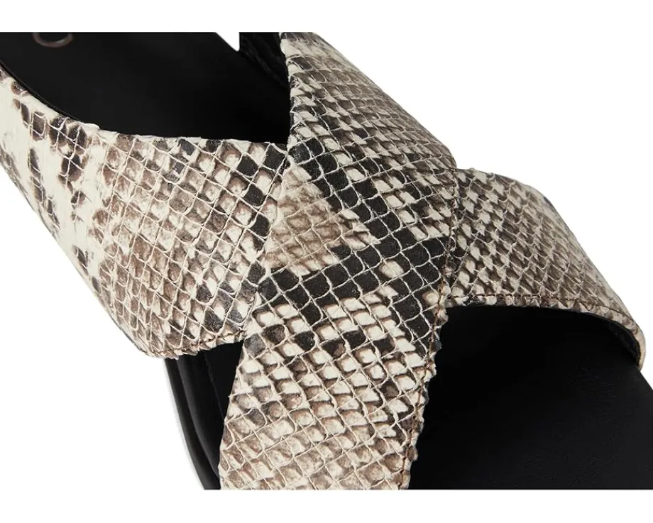 ECCO Sculpted Alba 25 Slingback Sandal Dark Clay Snake Print Hot