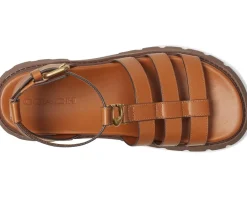 Women COACH Sculpted C Platform Fisherman Sandals