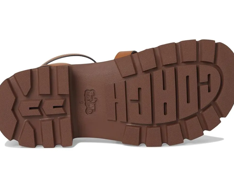 Women COACH Sculpted C Platform Fisherman Sandals