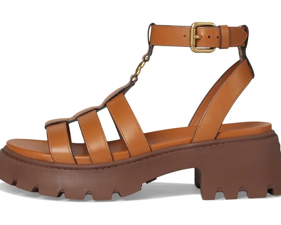 Women COACH Sculpted C Platform Fisherman Sandals