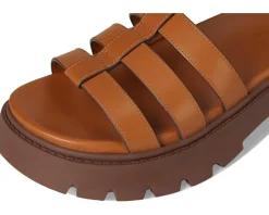 Women COACH Sculpted C Platform Fisherman Sandals