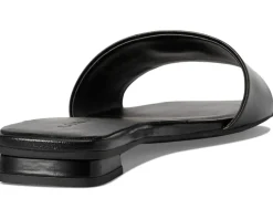COACH Sculpted C Sandals Black New