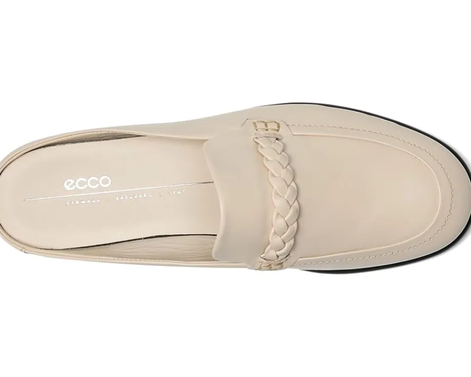 ECCO Sculpted Luxury Braided Mule Limestone New