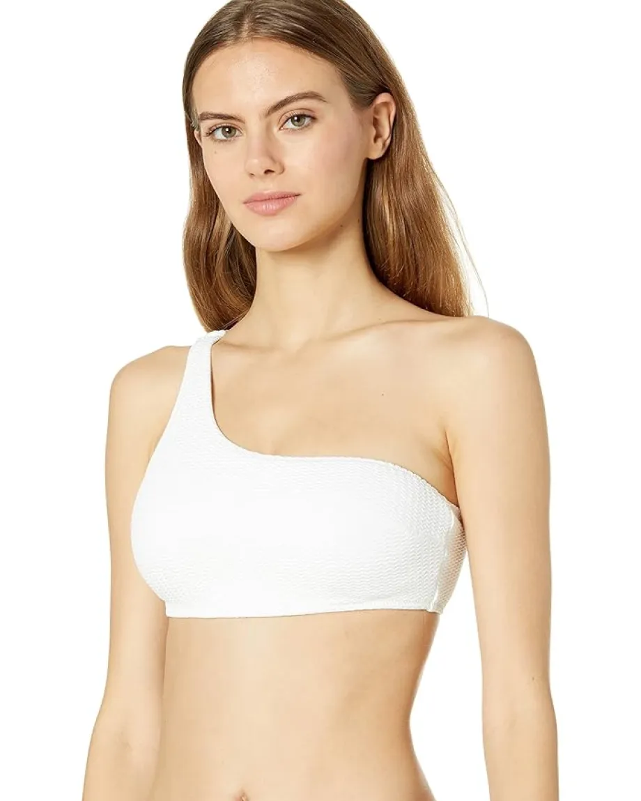 Seafolly Sea Dive One Shoulder Top White Clearance