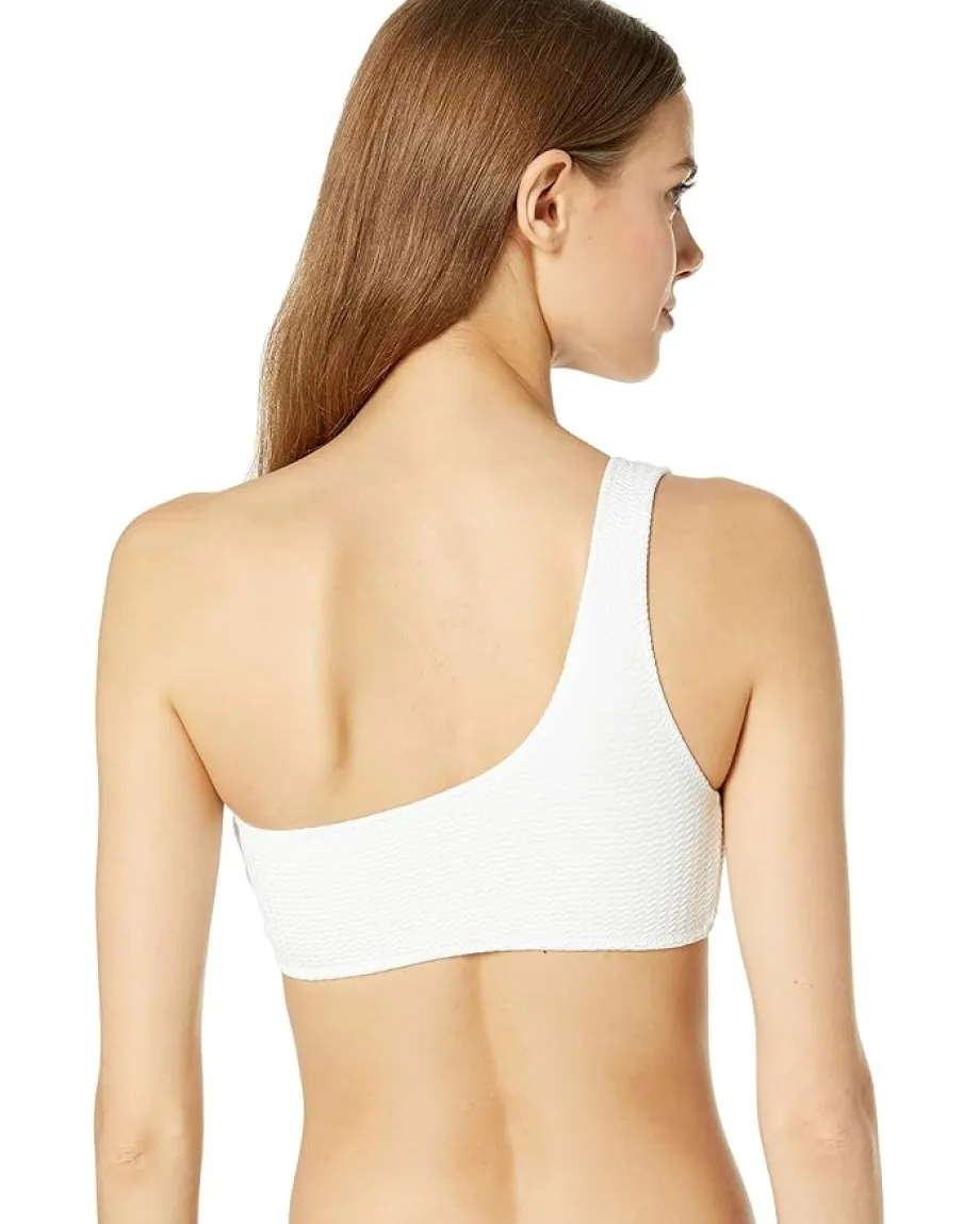 Seafolly Sea Dive One Shoulder Top White Clearance