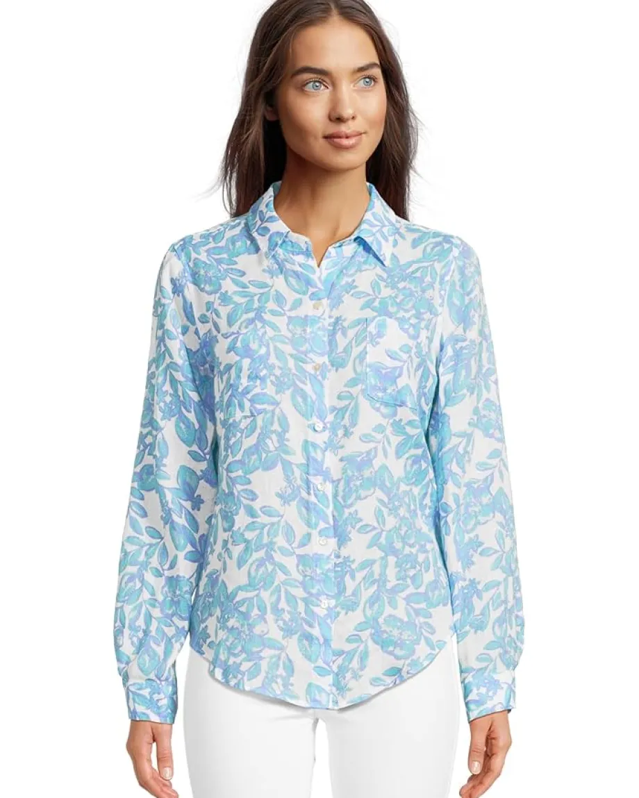 Women Lilly Pulitzer Sea View Button Down