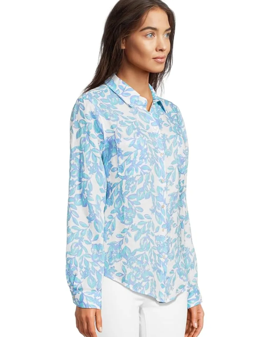Women Lilly Pulitzer Sea View Button Down